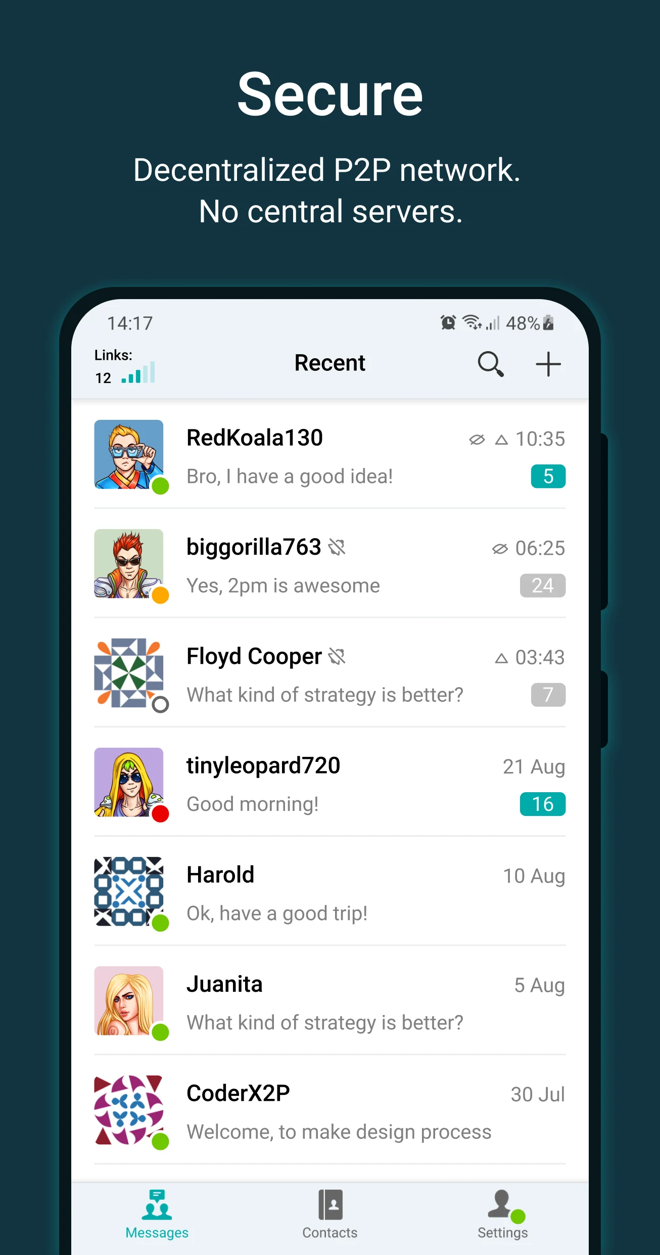Utopia — Private Messenger screenshot