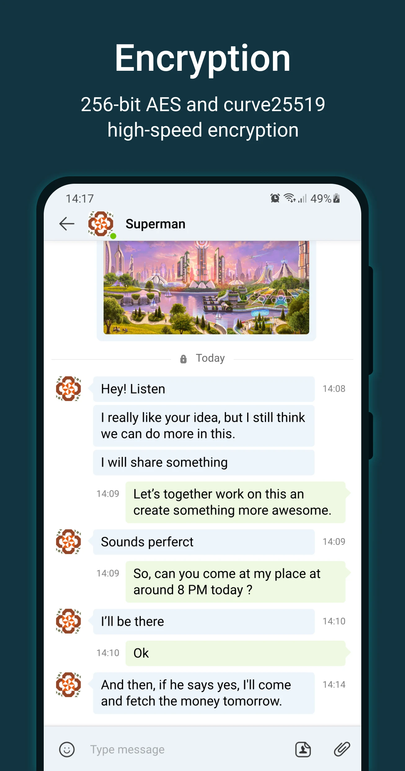 Utopia — Private Messenger screenshot